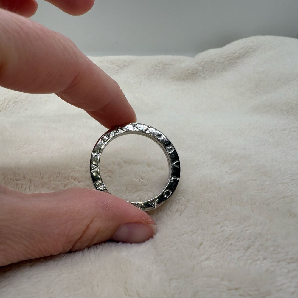 Bvlgari Silver Key Ring Sterling Silver - Picture 5 of 9